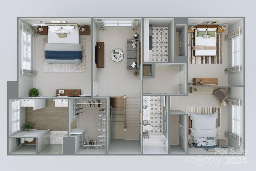 Trellis Plan 4 Rendering *actual finishes and structural options vary on this home