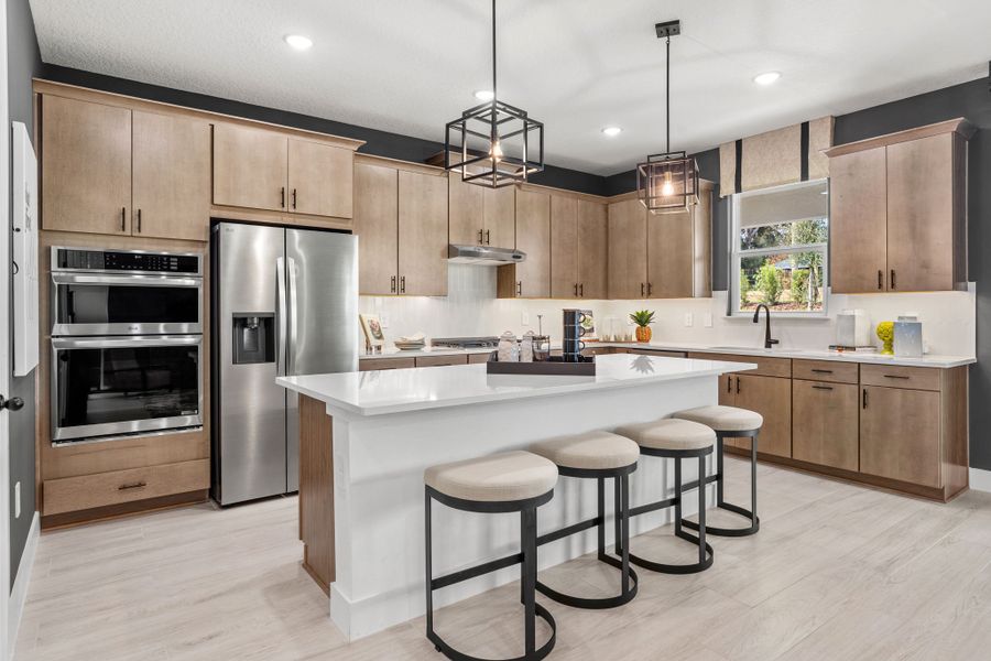 Abundant Cabinet and Countertop Space