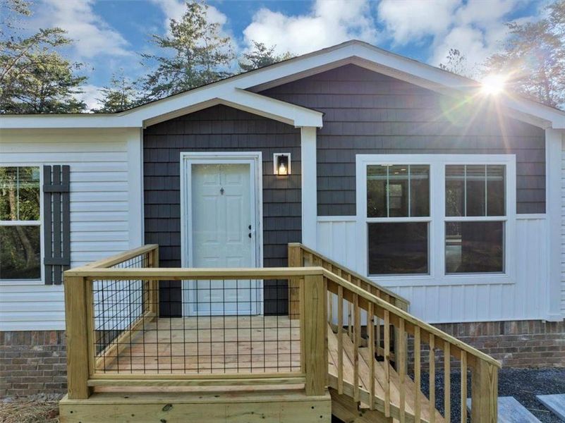 Front exterior of a new home in , Waleska, GA, highlighting curb appeal (Image 26).