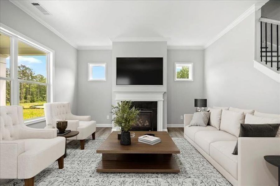 Furnished interior view inside a new home in Cooks Farm, Woodstock (Image 14). Furnished interior view inside a new home in Cooks Farm, Woodstock (Image 14).