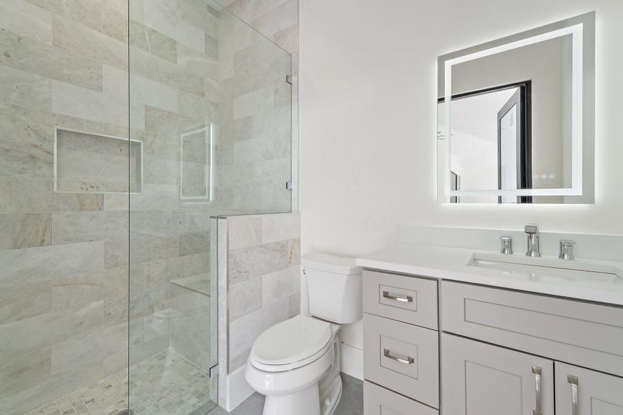 Furnished interior view inside a new home in , Jupiter (Image 45).