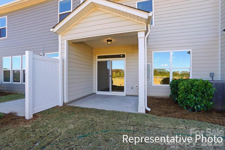 Exterior details and patio area of a home in Harrisburg Village, Harrisburg (Image 16).