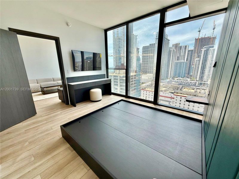 Furnished interior view inside a new home in , Miami (Image 10).