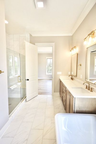 Furnished interior view inside a new home in Creekside, Cleveland (Image 9).