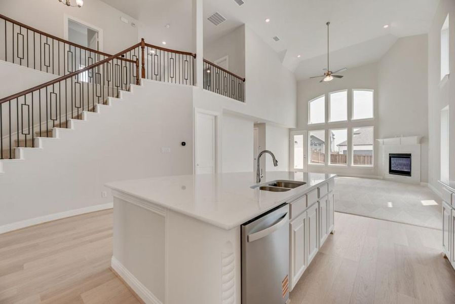 Furnished interior view inside a new home in Trails at Cottonwood Creek, Rowlett (Image 5).