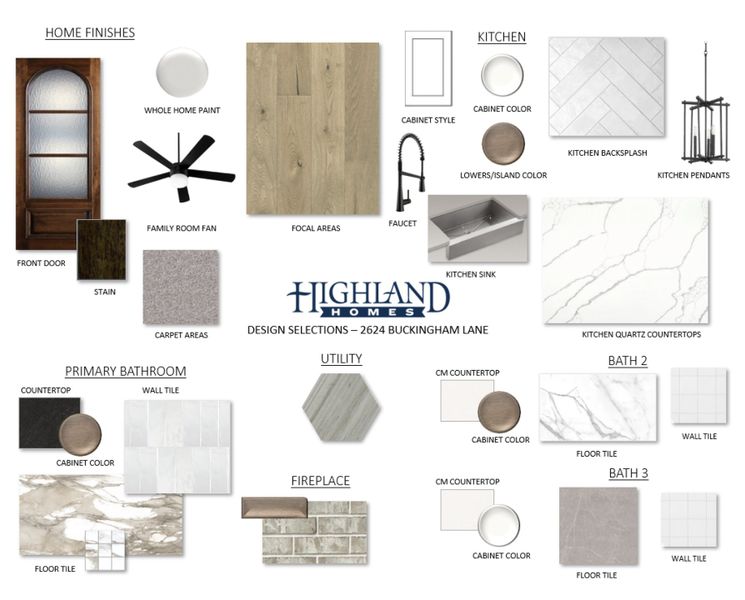 Sample of building materials used in homes in Cambridge Crossing, Celina (Image 49).