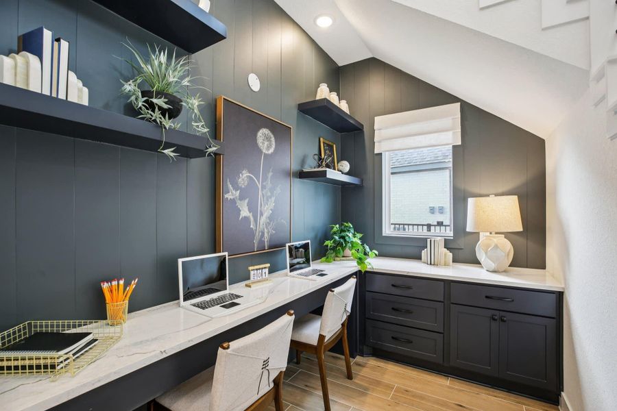 Furnished interior view inside a new home in Bridgeland, Cypress (Image 21).