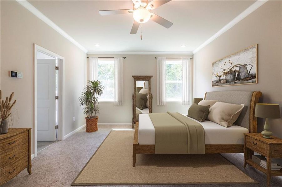 Furnished interior view inside a new home in Wisteria at GreenHouse, Marietta (Image 6).