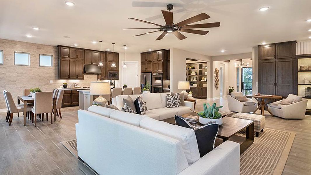Representative furnished interior of a home built from the Calabash by Taylor Morrison in Easton Park 60s, Austin (Image 14).