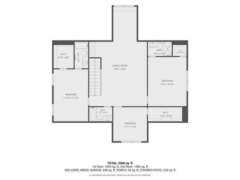 2D floor plan layout of this home in , Buford, GA (Image 6).