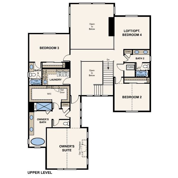 2D floor plan layout for the Bridlewood by Century Communities in Overland Ranch, Aurora, CO (Image 4). 2D floor plan layout for the Bridlewood by Century Communities in Overland Ranch, Aurora, CO (Image 4).