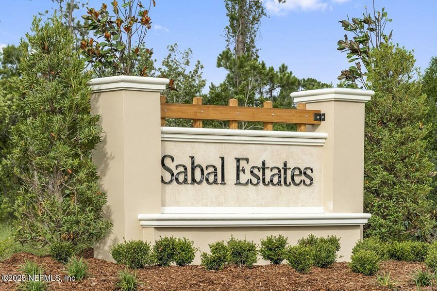 Front exterior of a new home in Sabal Estates, St. Augustine, FL, highlighting curb appeal (Image 4).