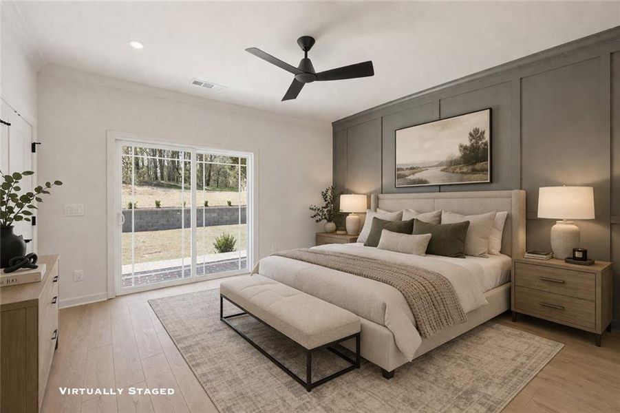 Furnished interior view inside a new home in , Gainesville (Image 11).