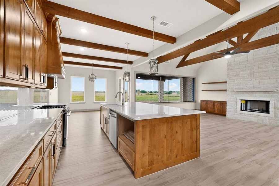 Furnished interior view inside a new home in , Celeste (Image 16).