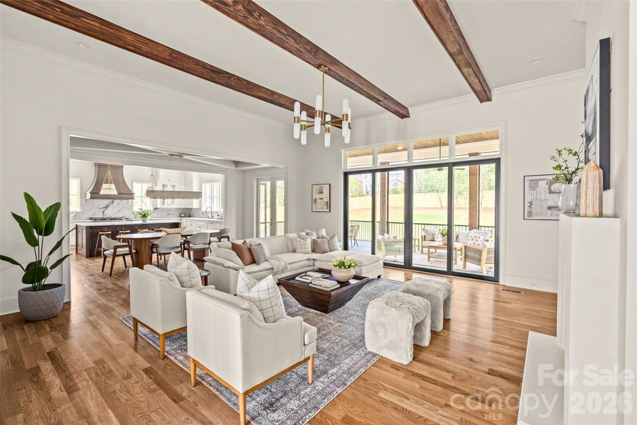 Furnished interior view inside a new home in , Charlotte (Image 15).