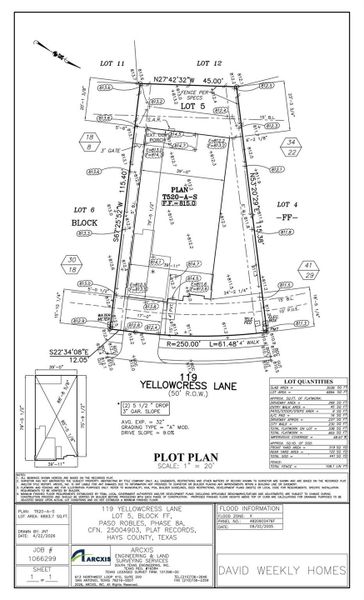 Sealed Plot Plan Sealed Plot Plan