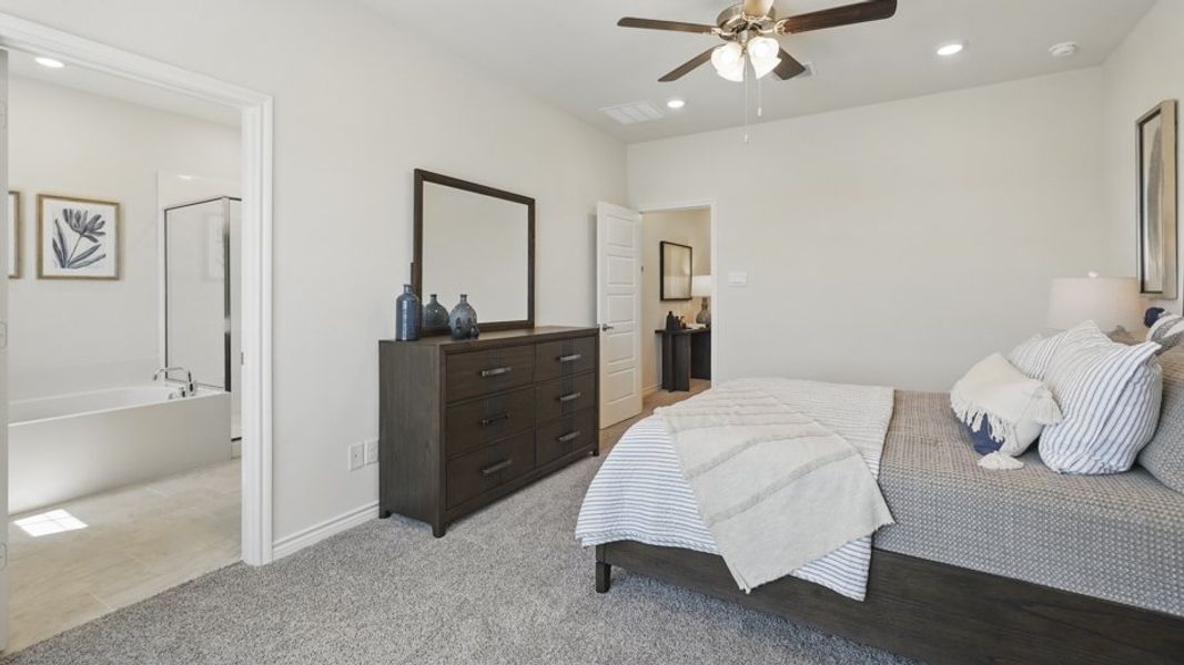 Furnished interior view inside a new home in Liberty Crossing, Royse City (Image 24).