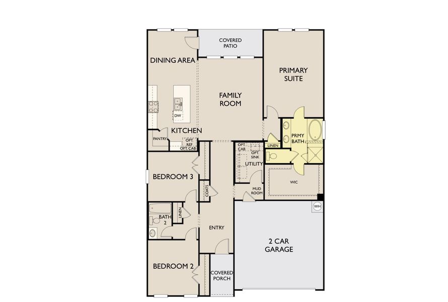 2D floor plan layout of this home in Willow Springs, Buda, TX (Image 4). 2D floor plan layout of this home in Willow Springs, Buda, TX (Image 4).
