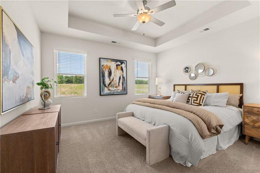 Furnished interior view inside a new home in Hillbrooke Preserve, Conyers (Image 3).