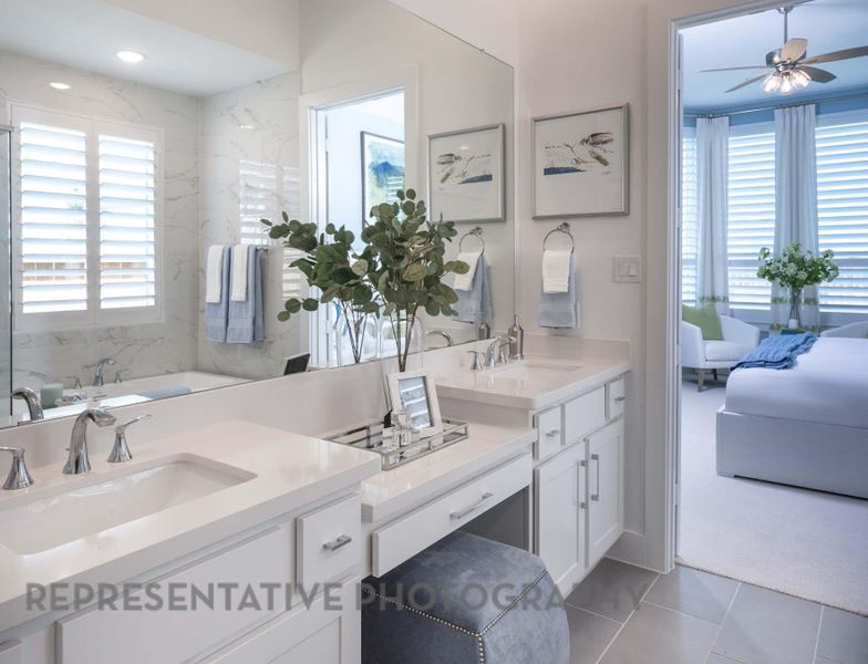 Furnished interior view inside a new home in Meridiana: 50ft. lots, Manvel (Image 12). Furnished interior view inside a new home in Meridiana: 50ft. lots, Manvel (Image 12).