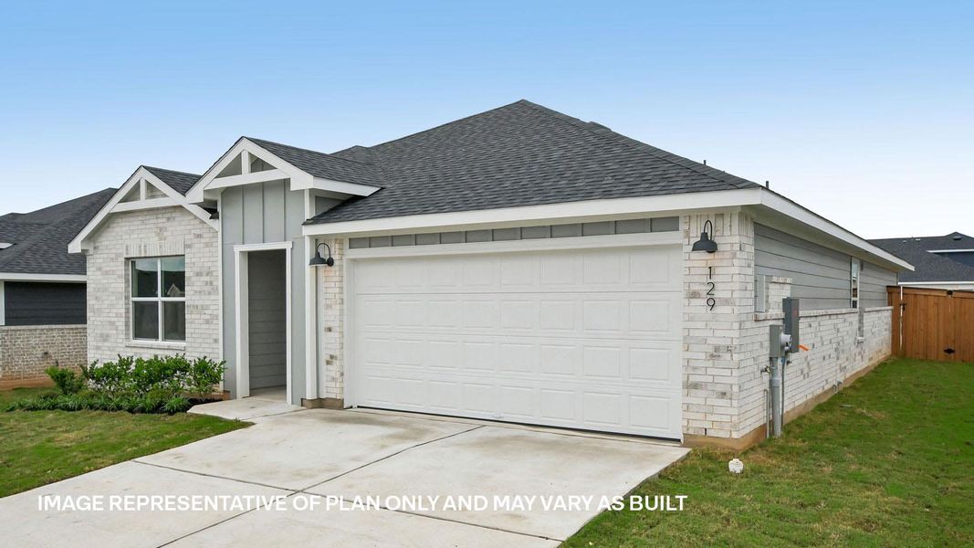 Representative exterior photo of a completed home built from the The Irvine by D.R. Horton in Thunder Rock, Marble Falls, TX (Image 22). Representative exterior photo of a completed home built from the The Irvine by D.R. Horton in Thunder Rock, Marble Falls, TX (Image 22).