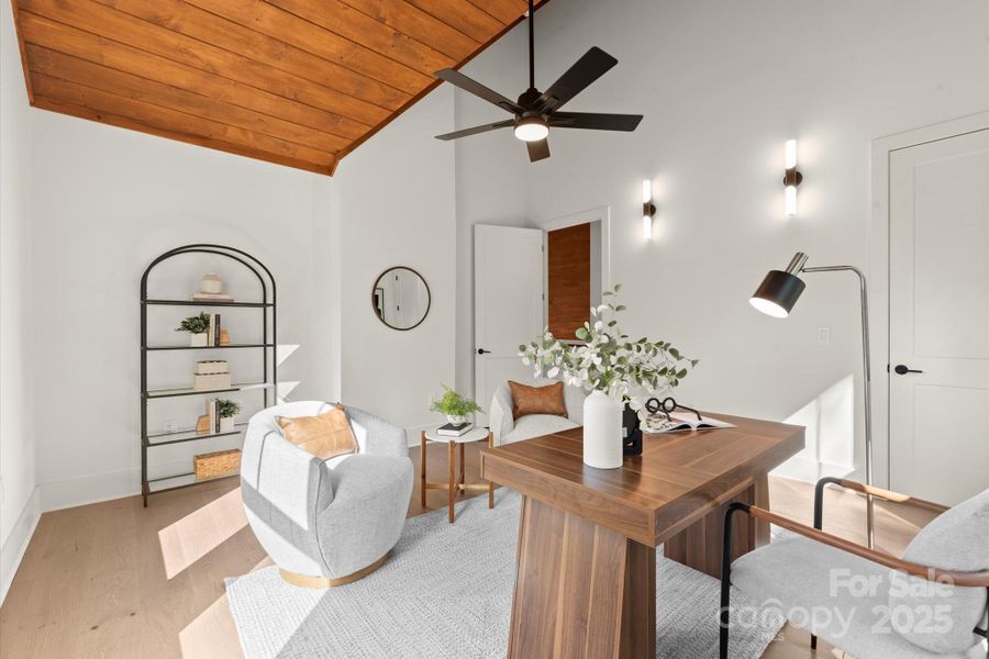 Furnished interior view inside a new home in , Cashiers (Image 29).