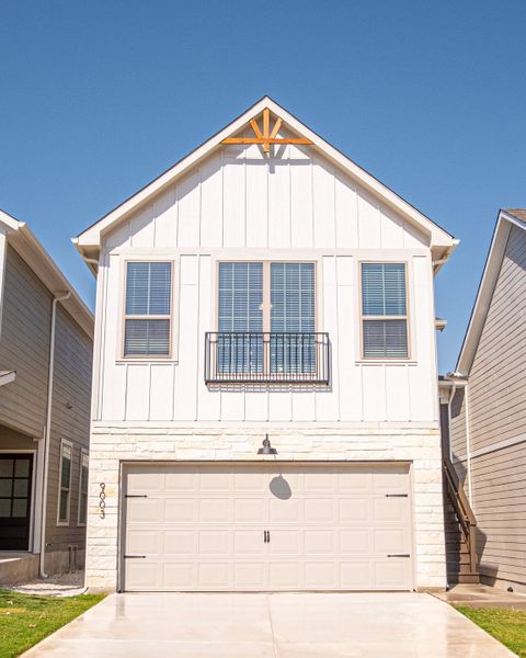 Representative exterior photo of a completed home built from the The Langdon by Rosehaven Homes in Magnolia Village, San Antonio, TX (Image 2).
