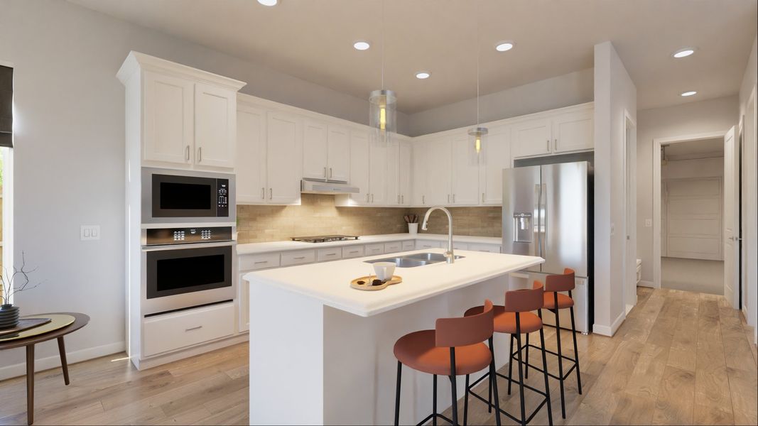 Representative furnished interior of a home built from the Hannah by New Home Co. in Winfrey Estates, Tomball (Image 4).