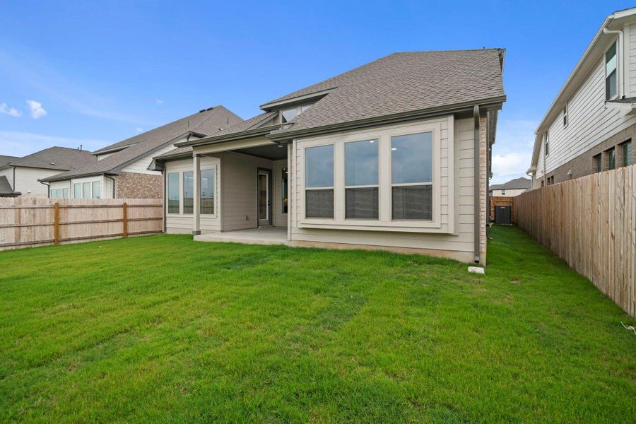 Rear of Home and Private Backyard Rear of Home and Private Backyard