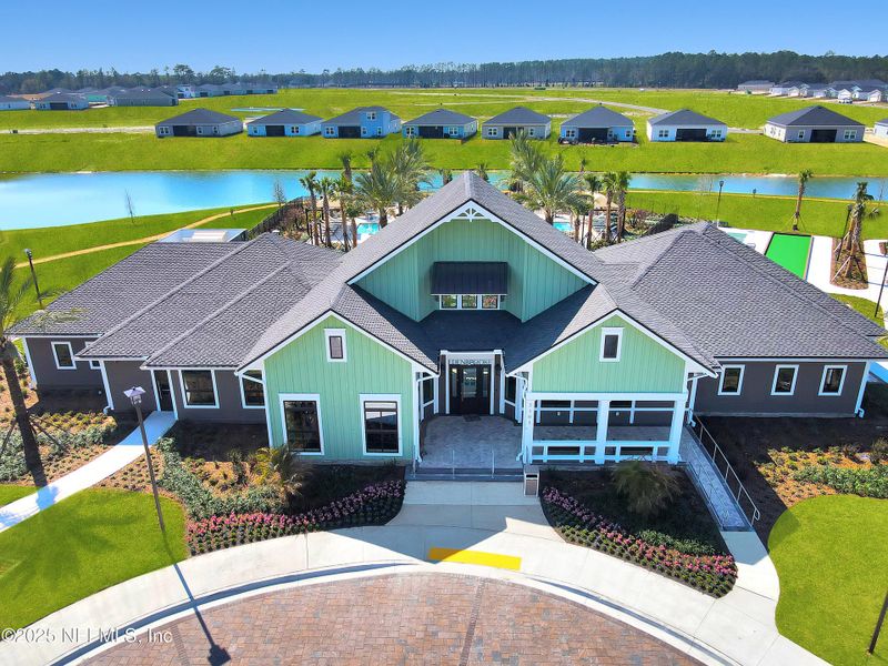 Front exterior of a new home in Edenbrooke at Hyland Trail | 55+: Edenbrooke at Hyland Trail 50s, Green Cove Springs, FL, highlighting curb appeal (Image 20).
