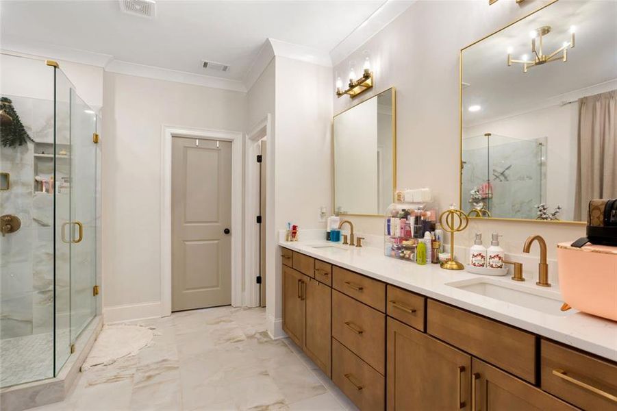 Furnished interior view inside a new home in , Marietta (Image 29).