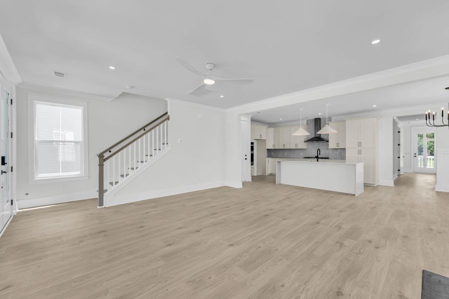 Spacious, unfurnished interior of a new home in Miller's Crossing, Johns Island (Image 16). Spacious, unfurnished interior of a new home in Miller's Crossing, Johns Island (Image 16).