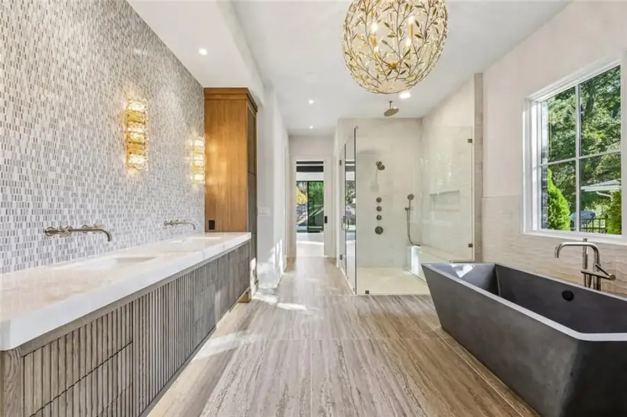Furnished interior view inside a new home in , Alpharetta (Image 61).