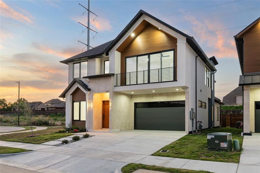 Front exterior of a new home in , Irving, TX, highlighting curb appeal (Image 2). Front exterior of a new home in , Irving, TX, highlighting curb appeal (Image 2).