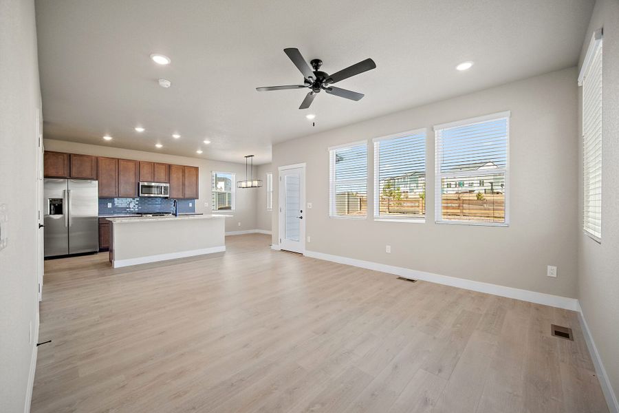 Spacious, unfurnished interior of a new home in Trails at Aspen Ridge-3, Colorado Springs (Image 22). Spacious, unfurnished interior of a new home in Trails at Aspen Ridge-3, Colorado Springs (Image 22).