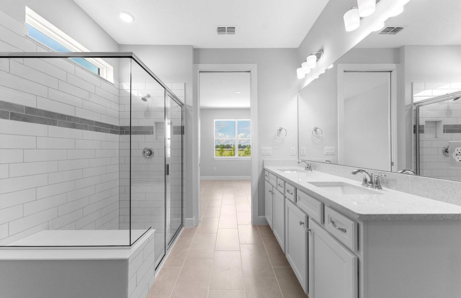 Owner's Bath with Dual Sinks