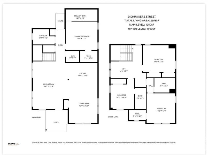 2D floor plan layout of this home in , Charlotte, NC (Image 4).