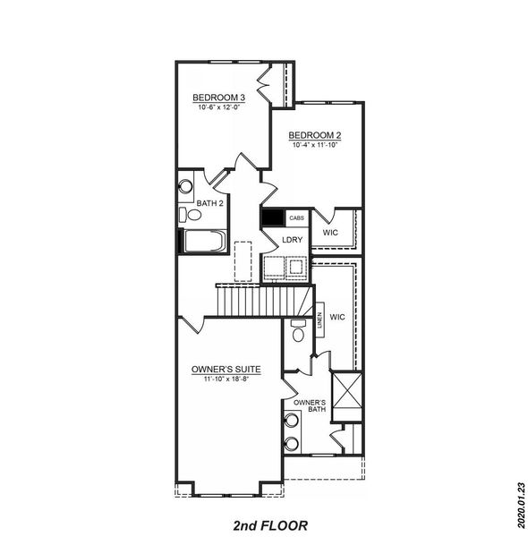 2D floor plan layout of this home in The Townes at Stonecrest, Hendersonville, NC (Image 5). 2D floor plan layout of this home in The Townes at Stonecrest, Hendersonville, NC (Image 5).