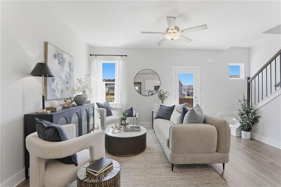 Furnished interior view inside a new home in , Cartersville (Image 12).
