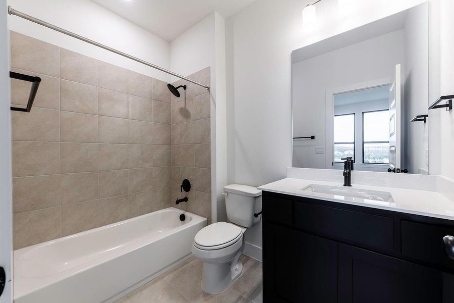 Furnished interior view inside a new home in The Hollows Sanctuary - 85', Jonestown (Image 13).