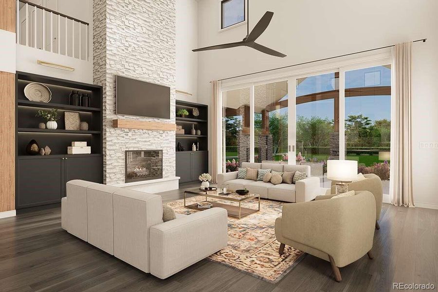 Furnished interior view inside a new home in , Kiowa (Image 9). Furnished interior view inside a new home in , Kiowa (Image 9).