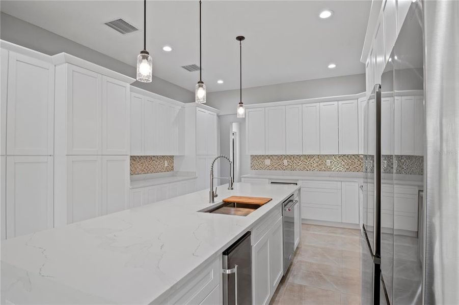 Contemporary galley kitchen