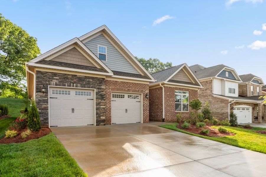 Representative exterior photo of a completed home built from the Ellington by Keystone Homes NC in Weybridge, Burlington, NC (Image 30). Representative exterior photo of a completed home built from the Ellington by Keystone Homes NC in Weybridge, Burlington, NC (Image 30).