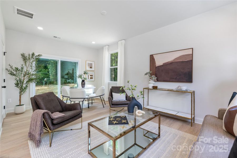 Furnished interior view inside a new home in , Statesville (Image 6).
