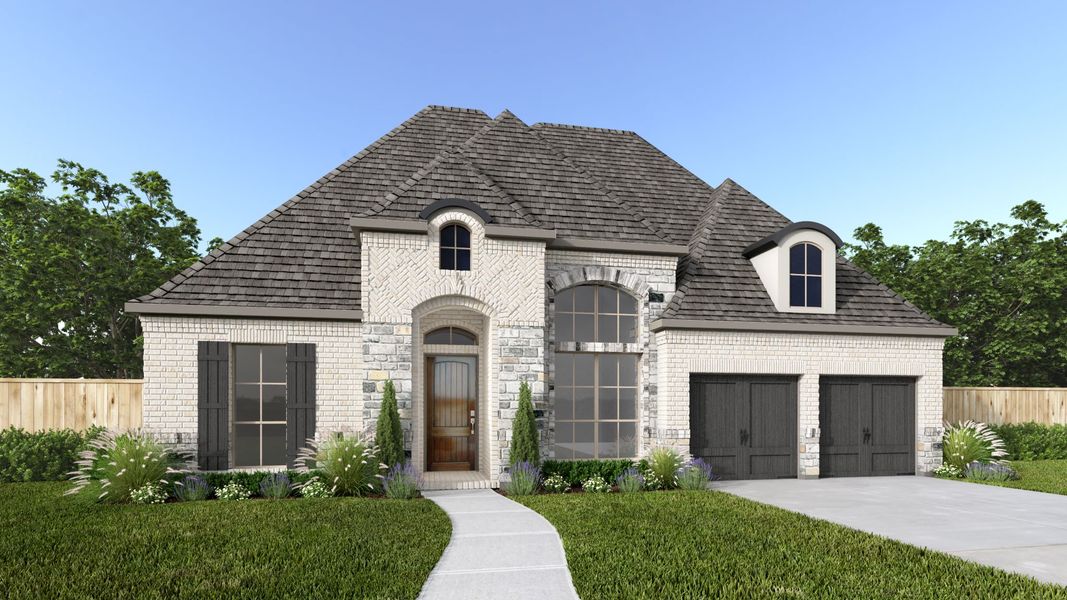 Representative exterior photo of a completed home built from the 523A by Britton Homes in The Tribute, The Colony, TX (Image 9).