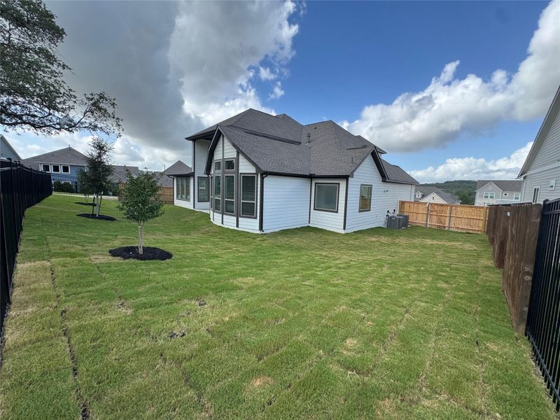 Rear of Home & private backyard Rear of Home & private backyard