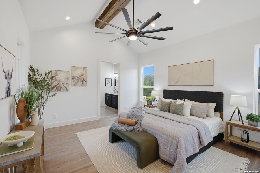 Furnished interior view inside a new home in , Blanco (Image 12).