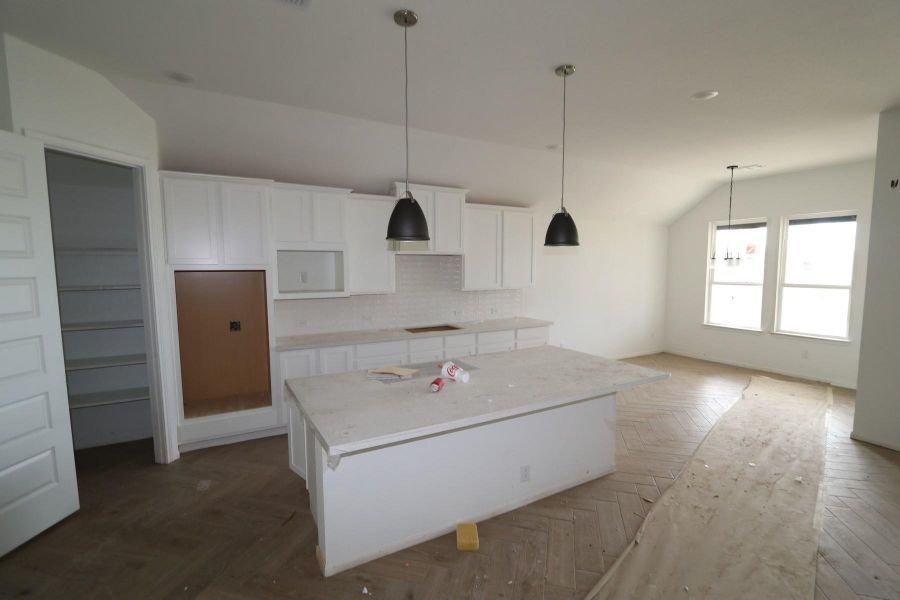 Kitchen and dining area - still under construction!