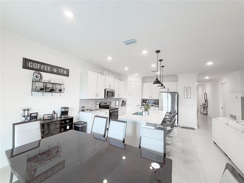 Furnished interior view inside a new home in , Palm Bay (Image 7). Furnished interior view inside a new home in , Palm Bay (Image 7).