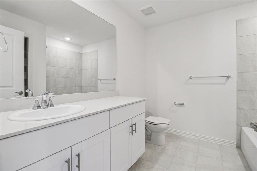 Furnished interior view inside a new home in Lakehaven - Premier Series, Farmersville (Image 14). Furnished interior view inside a new home in Lakehaven - Premier Series, Farmersville (Image 14).